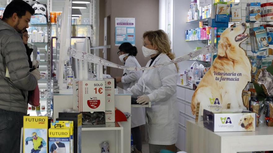 Una farmacia en Valencia.