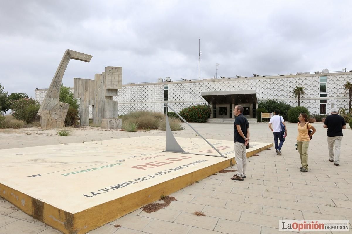 Obras de rehabilitación de la Casa del Agua junto al embalse de Santomera.