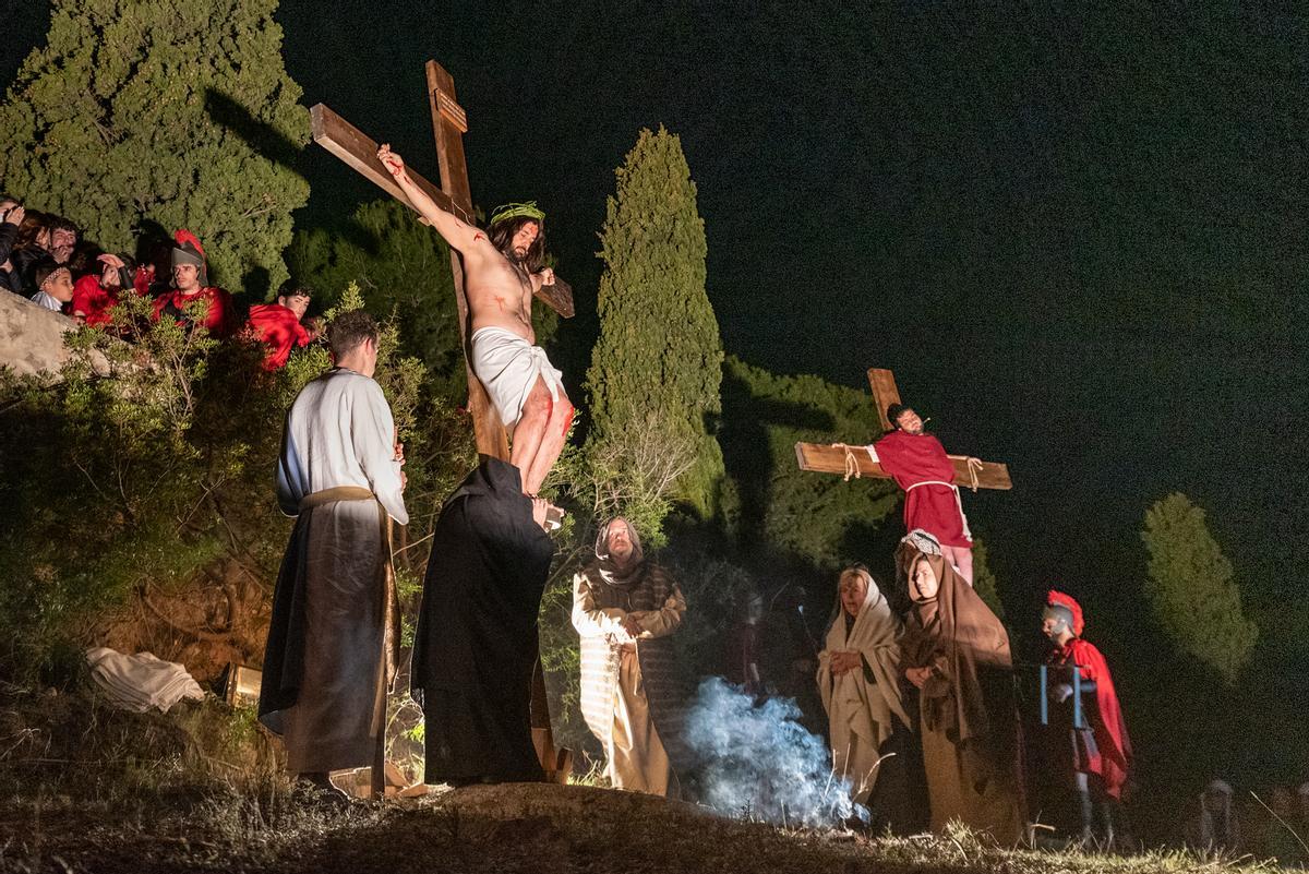 Borriol rememora la Pasión de Cristo de Nueva Jerusalén.