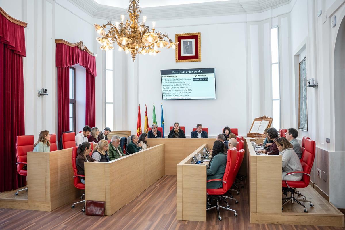 Panorámica del pleno emeritense de este mes de noviembre.