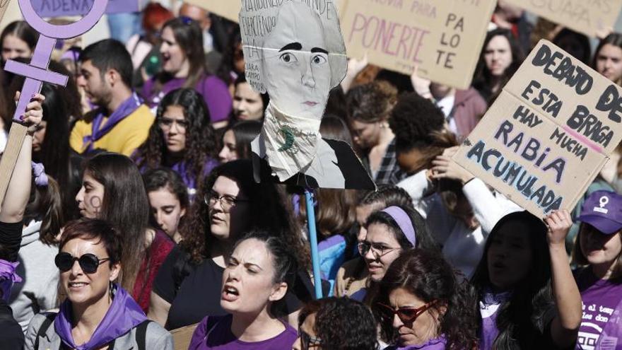 Imatge de la manifestació que es va fer a Girona el 8 de Març