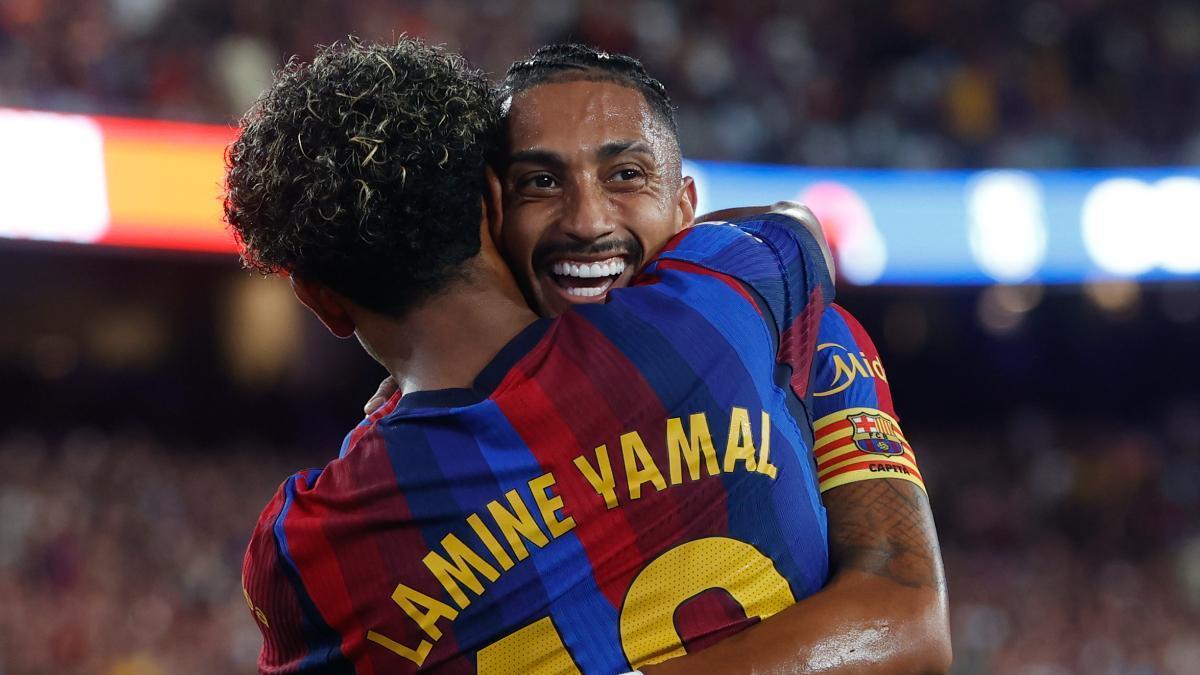Raphinha iguala a Mbappé en la clasificación de máximos goleadores de LaLiga EA Sports