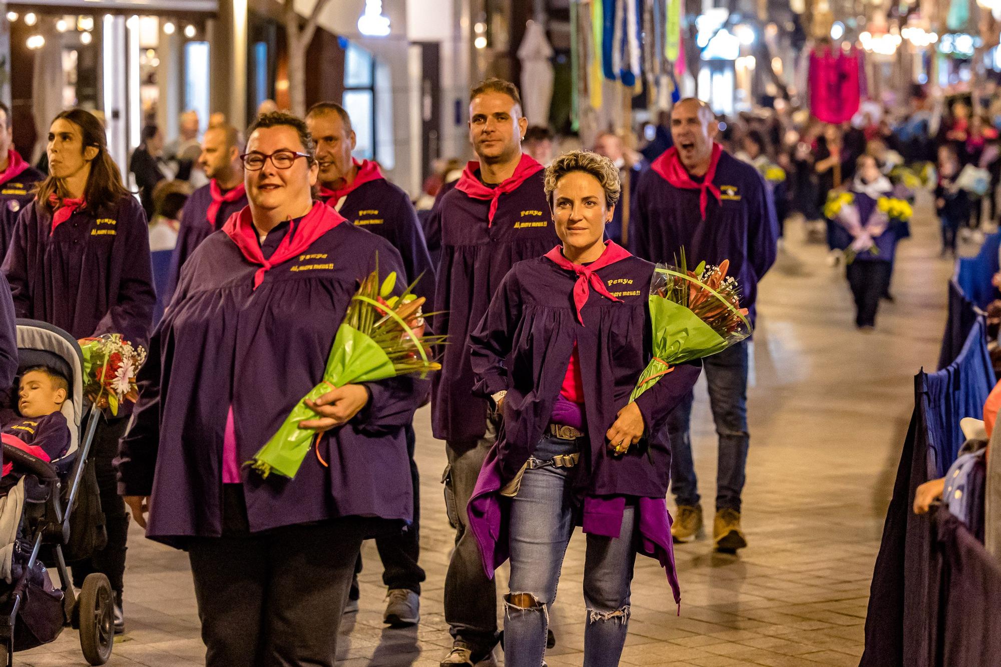 Representación del Hallazgo de la Virgen del Sufragio y Ofrenda de flores en Benidorm