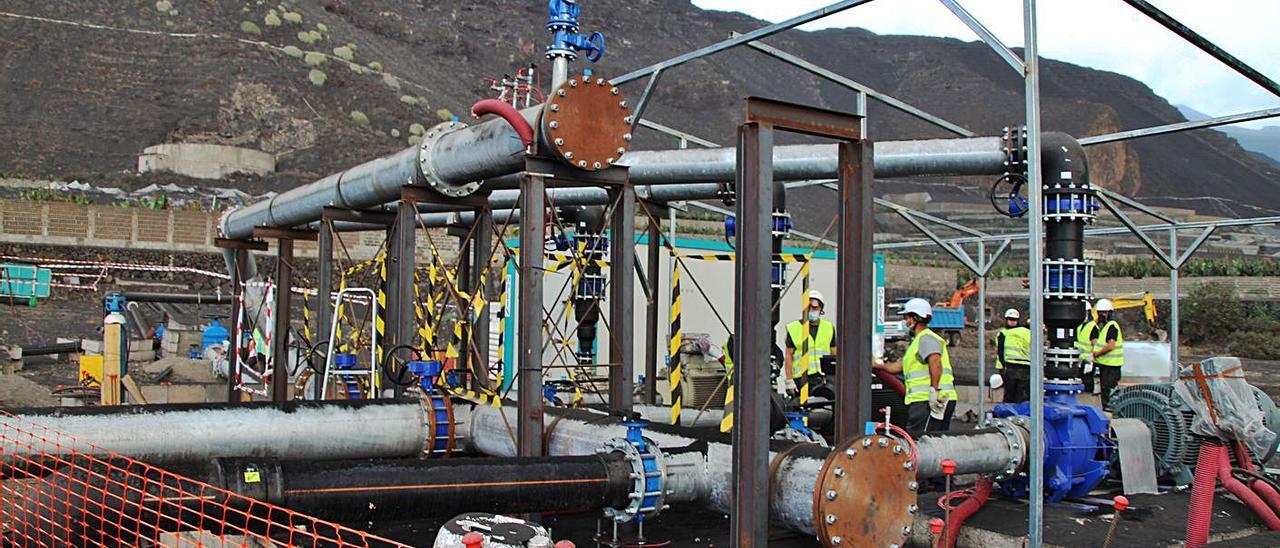 Panorámica de las infraestructuras que se han instalado en el Valle de Aridane.