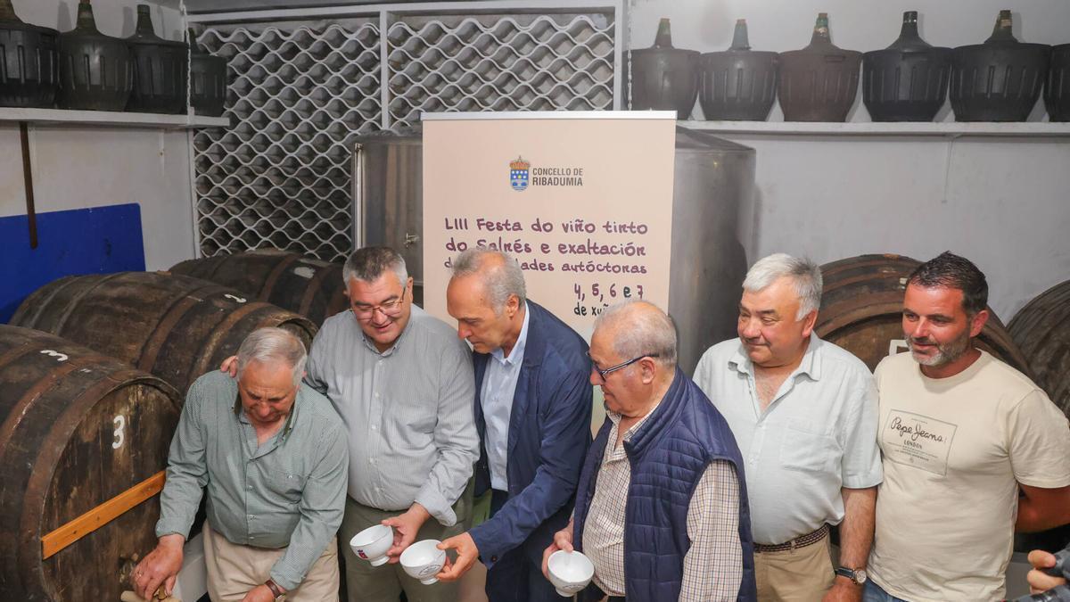Presentación de la Festa do Viño Tinto de Barrantes en la Adega de Seso e Aurelia