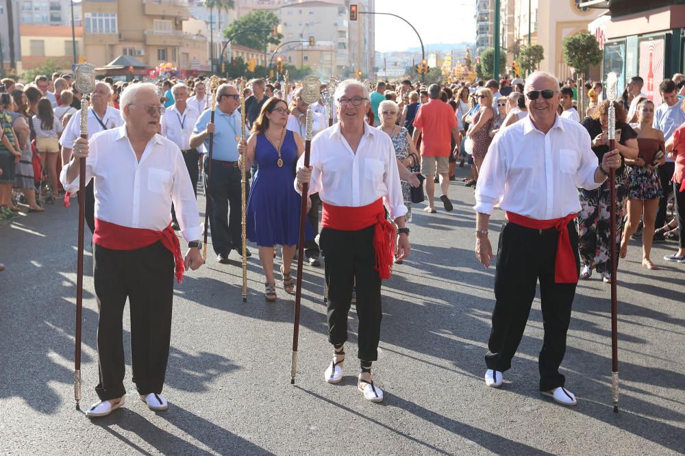 El Perchel, Huelin y la Malagueta celebran las procesiones del Carmen