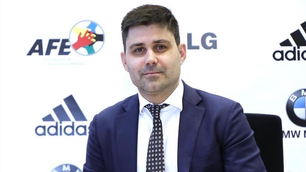 David Aganzo, presidente de la Asociación de Futbolistas Españoles (AFE)