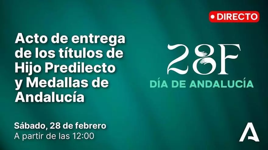 Acto de entrega de los títulos de Hijos Predilectos y Medallas de Andalucía
