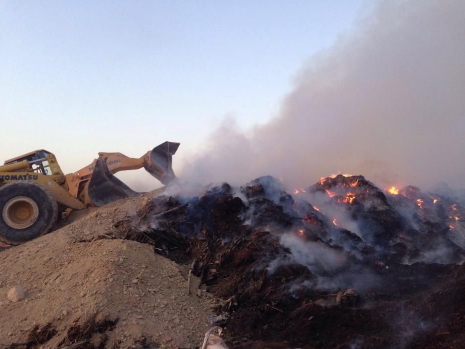 Incendio en la cantera de Fontcalent