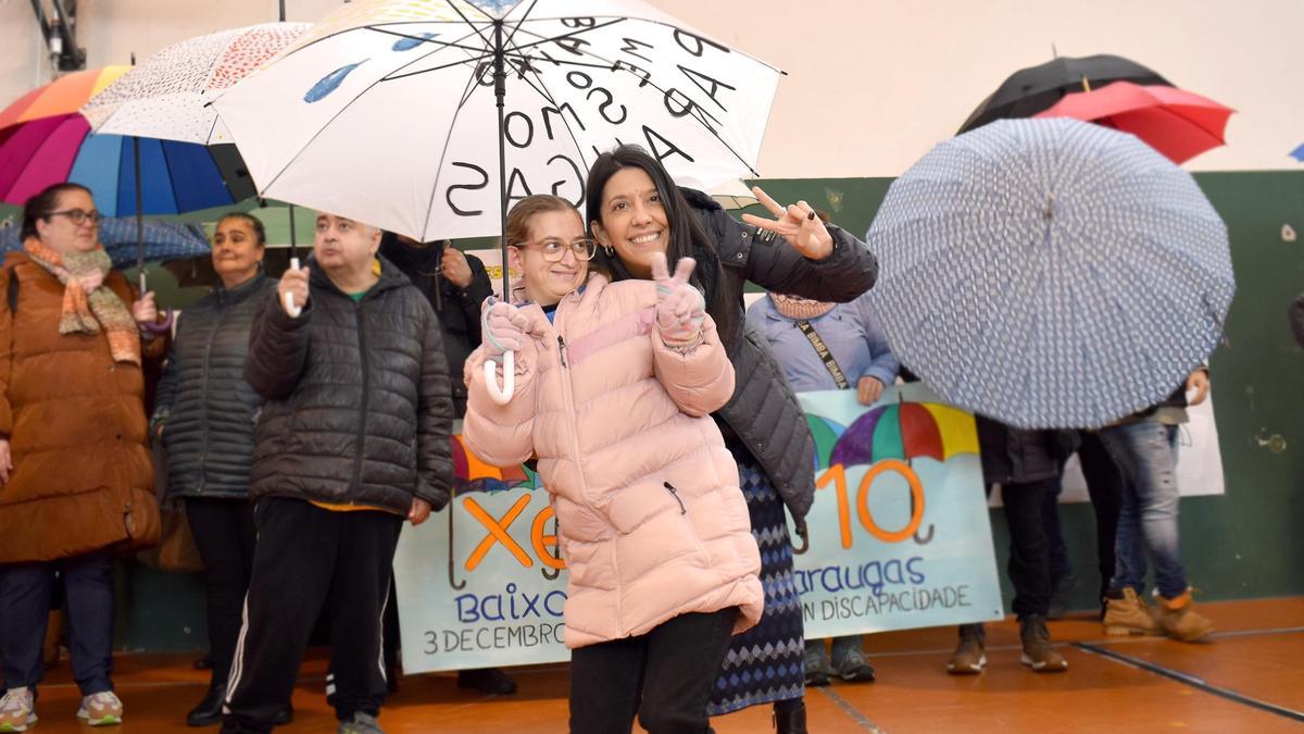 María Sampedro, cunha usuaria de Ambar nos actos celebrados no colexio de Artes.