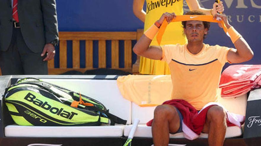 Rafa Nadal, durante el enfrentamiento contra Kohlschreiber