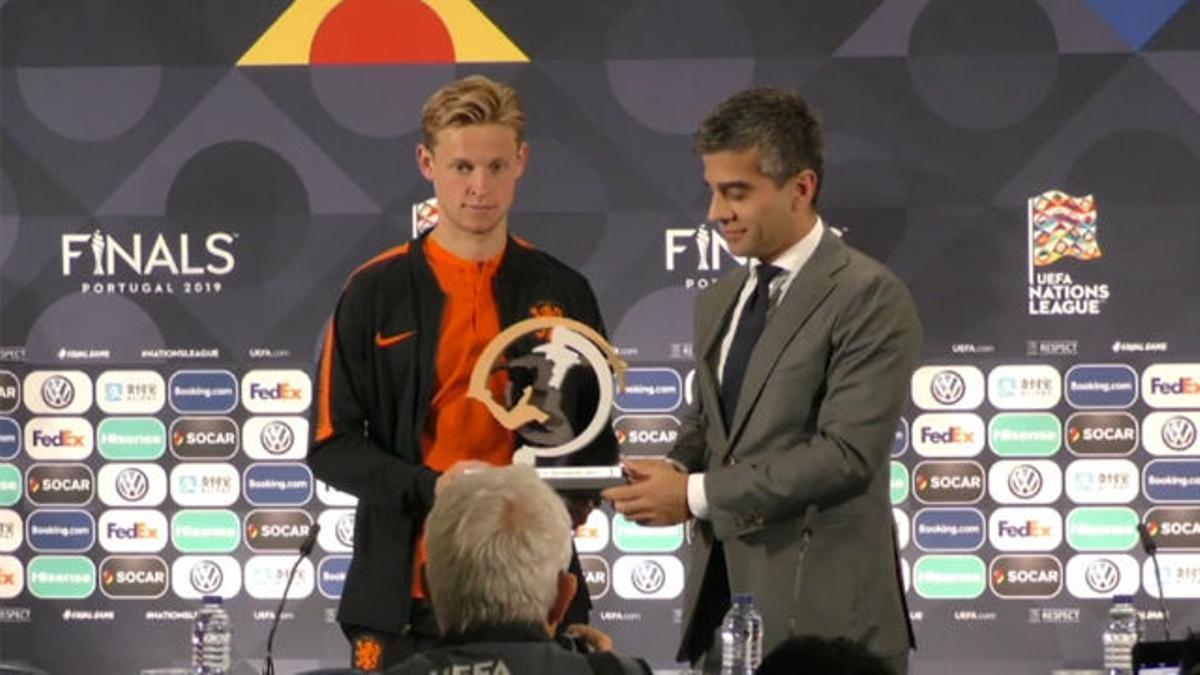 Frenkie De Jong, nombrado mejor jugador joven de la Copa de Naciones