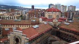 Conjunto de edificios de la cárcel Modelo de Barcelona.