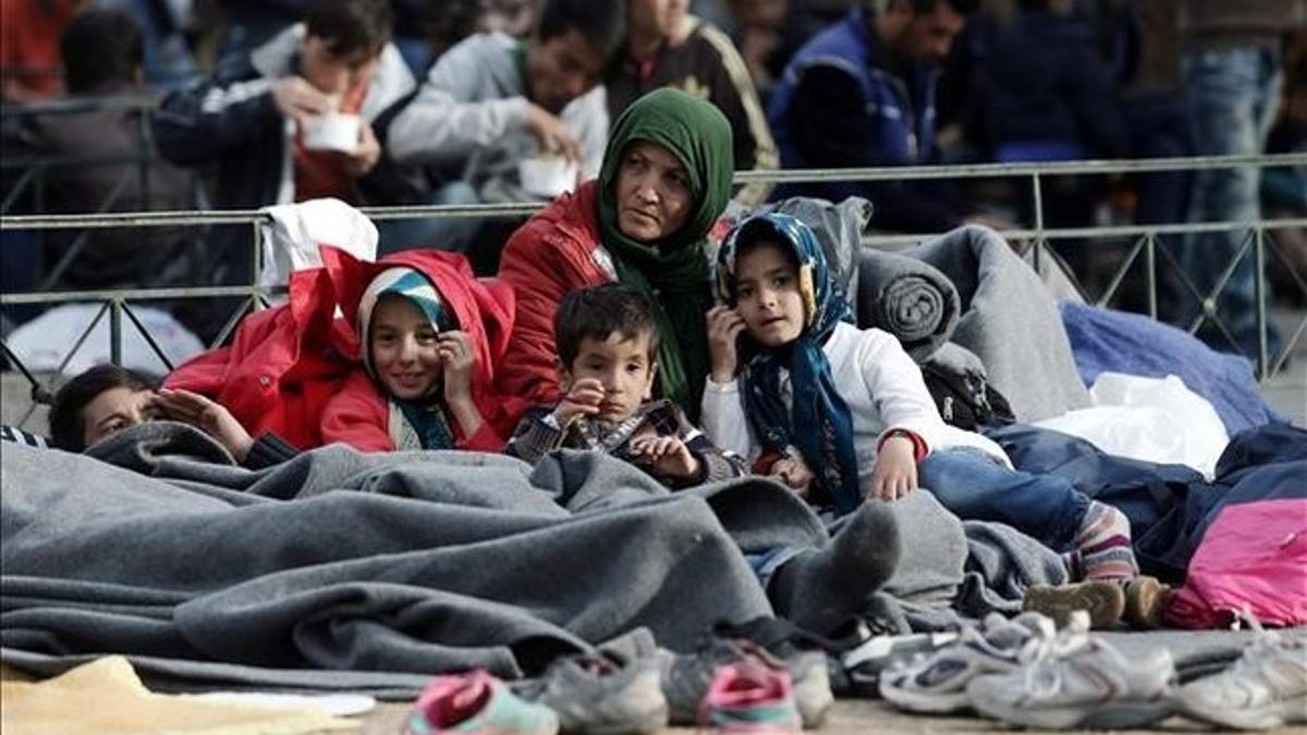 Refugiados en Atenas, Grecia