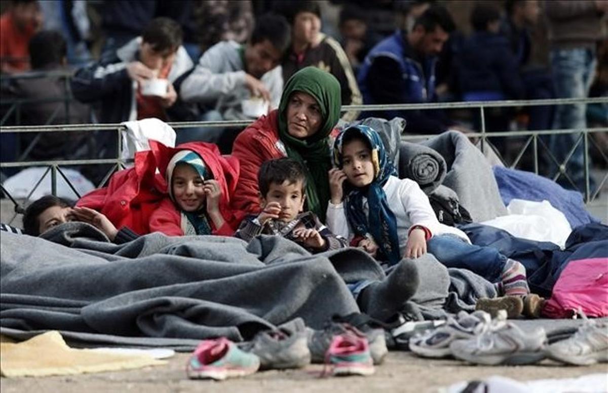 Refugiados en Atenas, Grecia