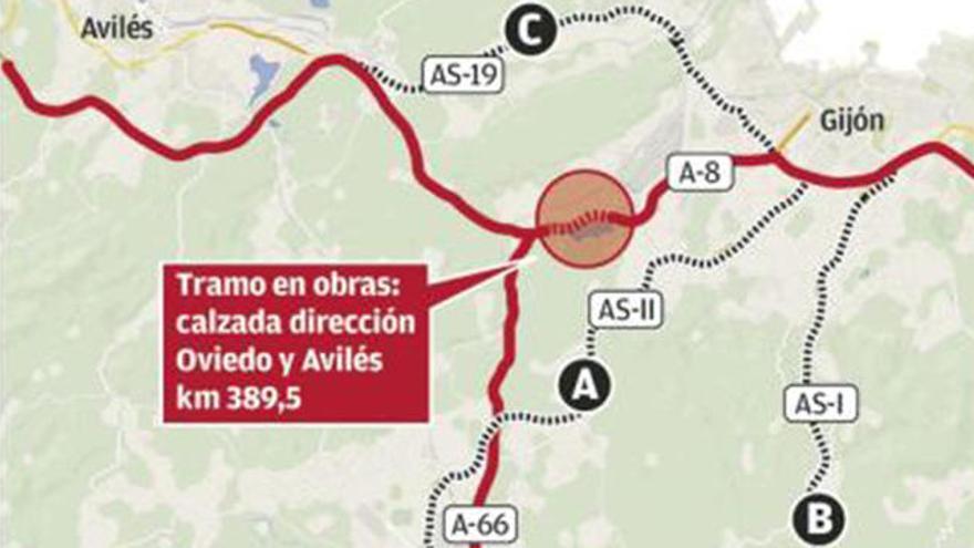 Las obras de reparación cortan un carril de la &quot;Y&quot; en Serín