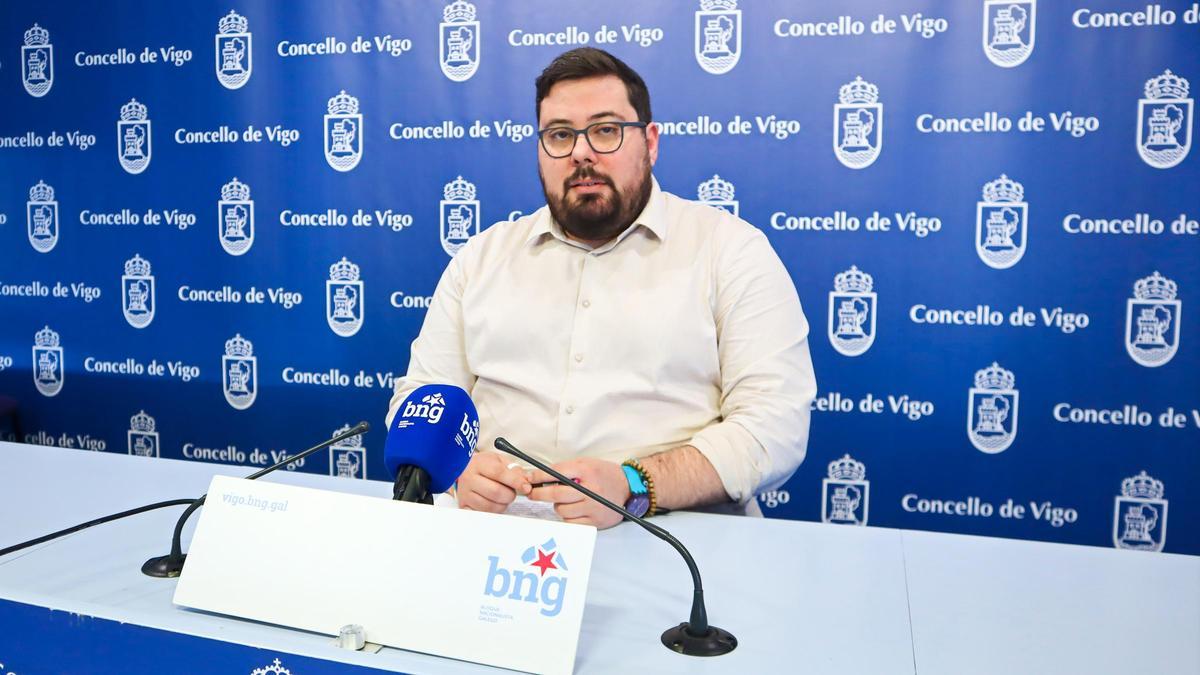 Xabier P. Igrexas, portavoz del BNG de Vigo.
