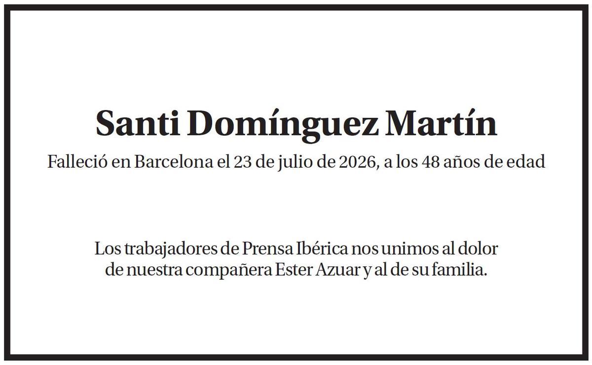 Santi Domínguez Martín.