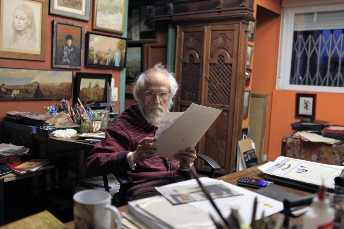 Ginés Liébana, en su casa de Madrid.