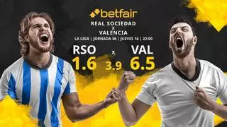Real Sociedad vs. Valencia CF: horario, TV, estadísticas, clasificación y pronósticos