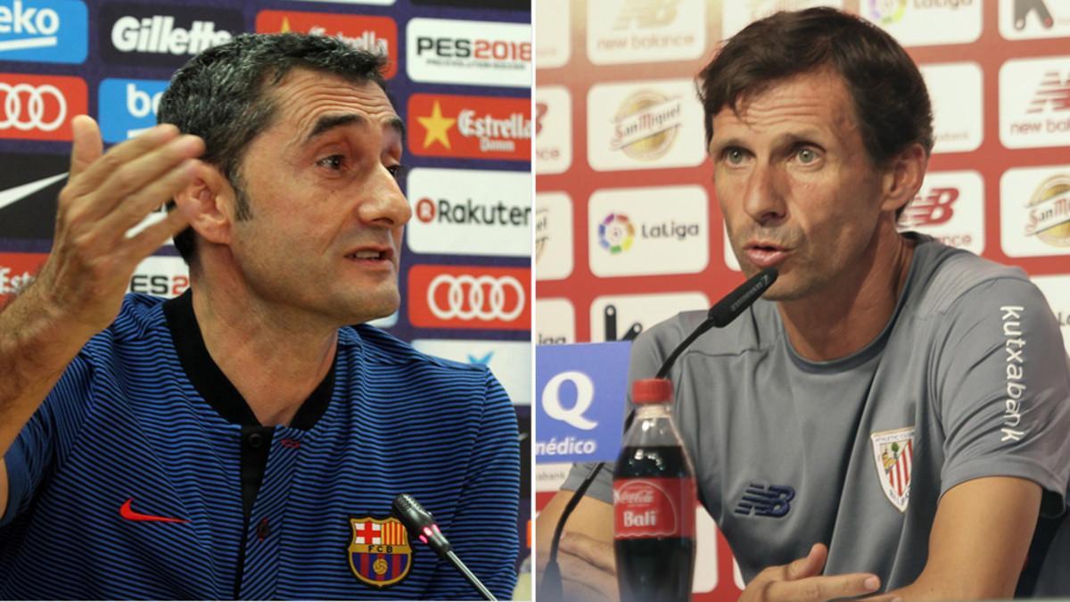 Ernesto Valverde y el Cuco Ziganda tienen sendos retos en el Athletic Club - Barça de la Liga Santander 2017/18