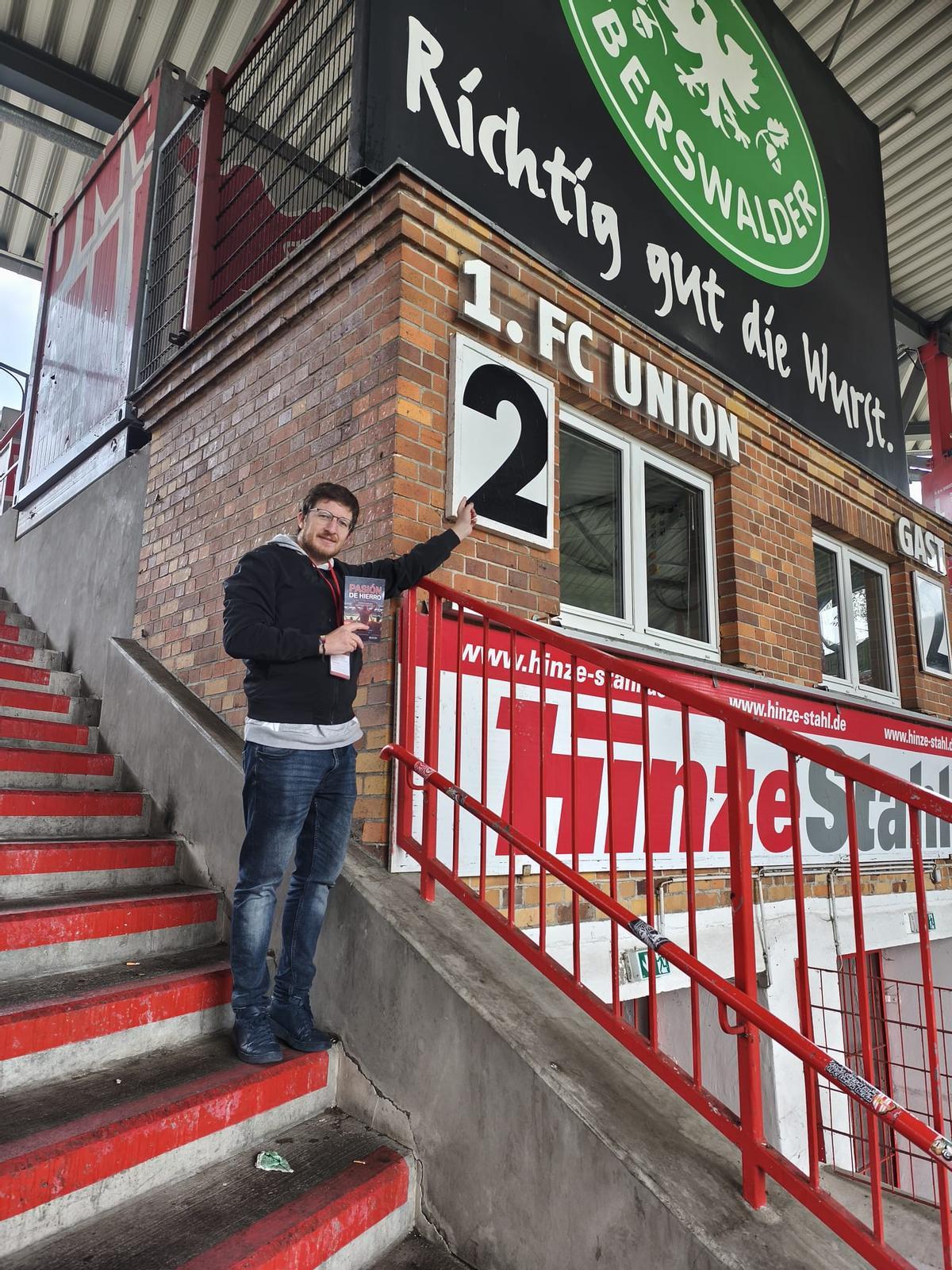 Alberto Doblaré en el Stadion An der Alten Försterei, feudo del FC Unión Berlín