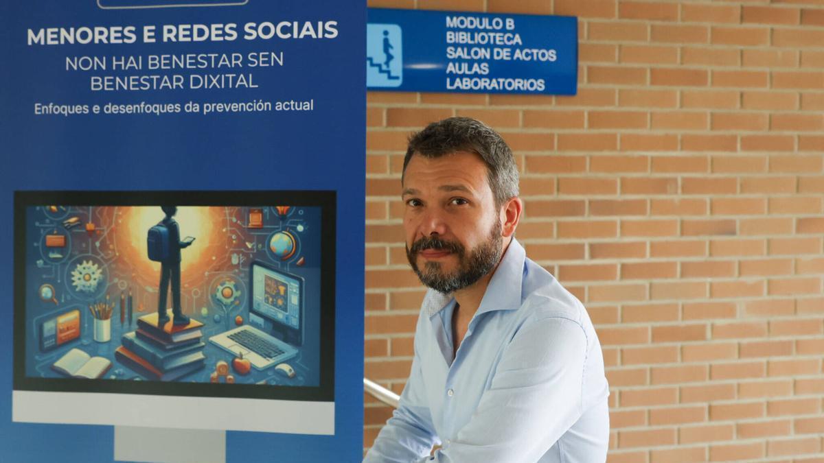 Jöel Billieux en las jornadas «Menores e redes sociais».