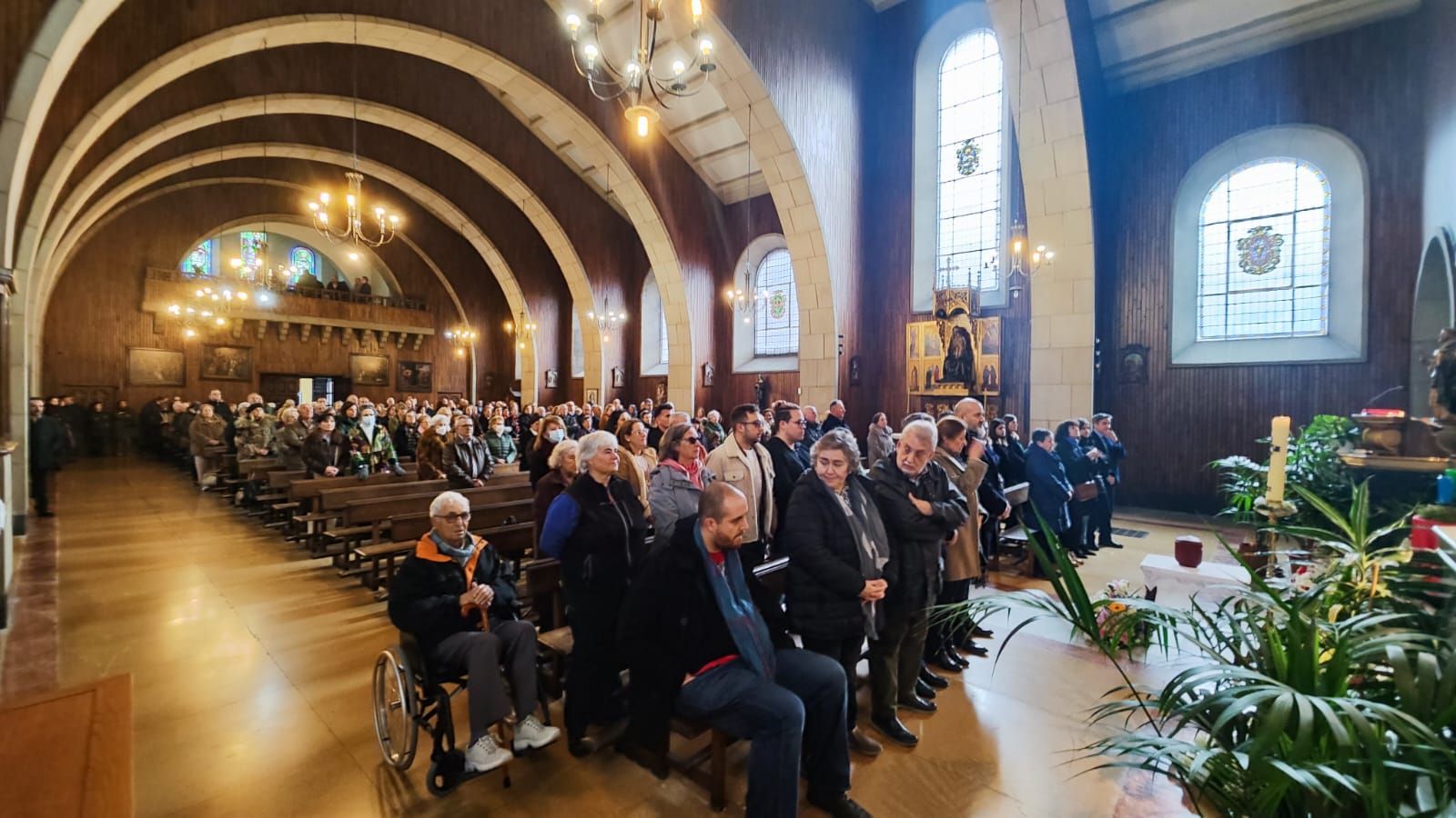 El funeral del exalcalde de Lena Gaudencio Tomillo