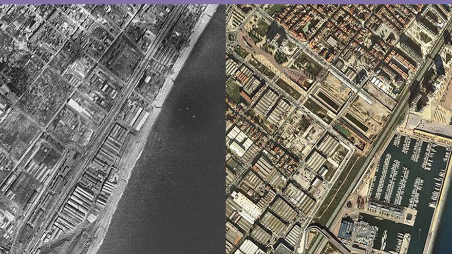 Captura de pantalla de la comparació entre dos punts del litoral català