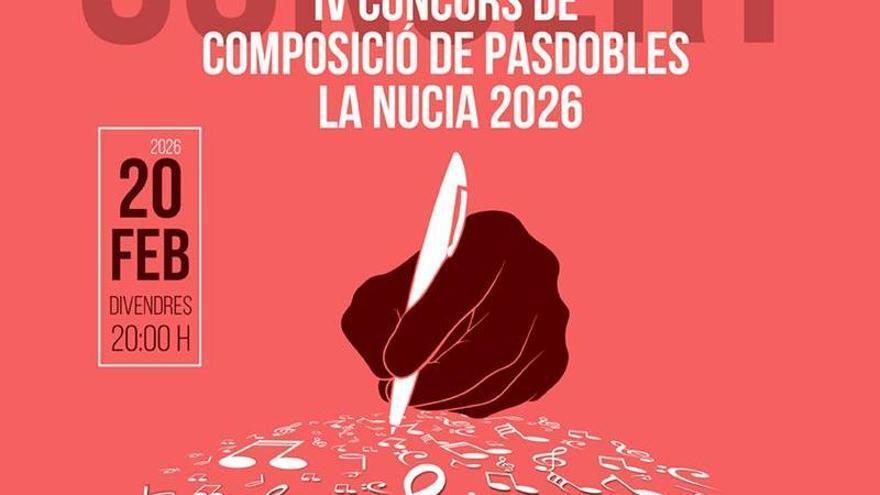 El ganador del “IV Concurso de Pasodobles” se conocerá en el concierto de la Unió Musical