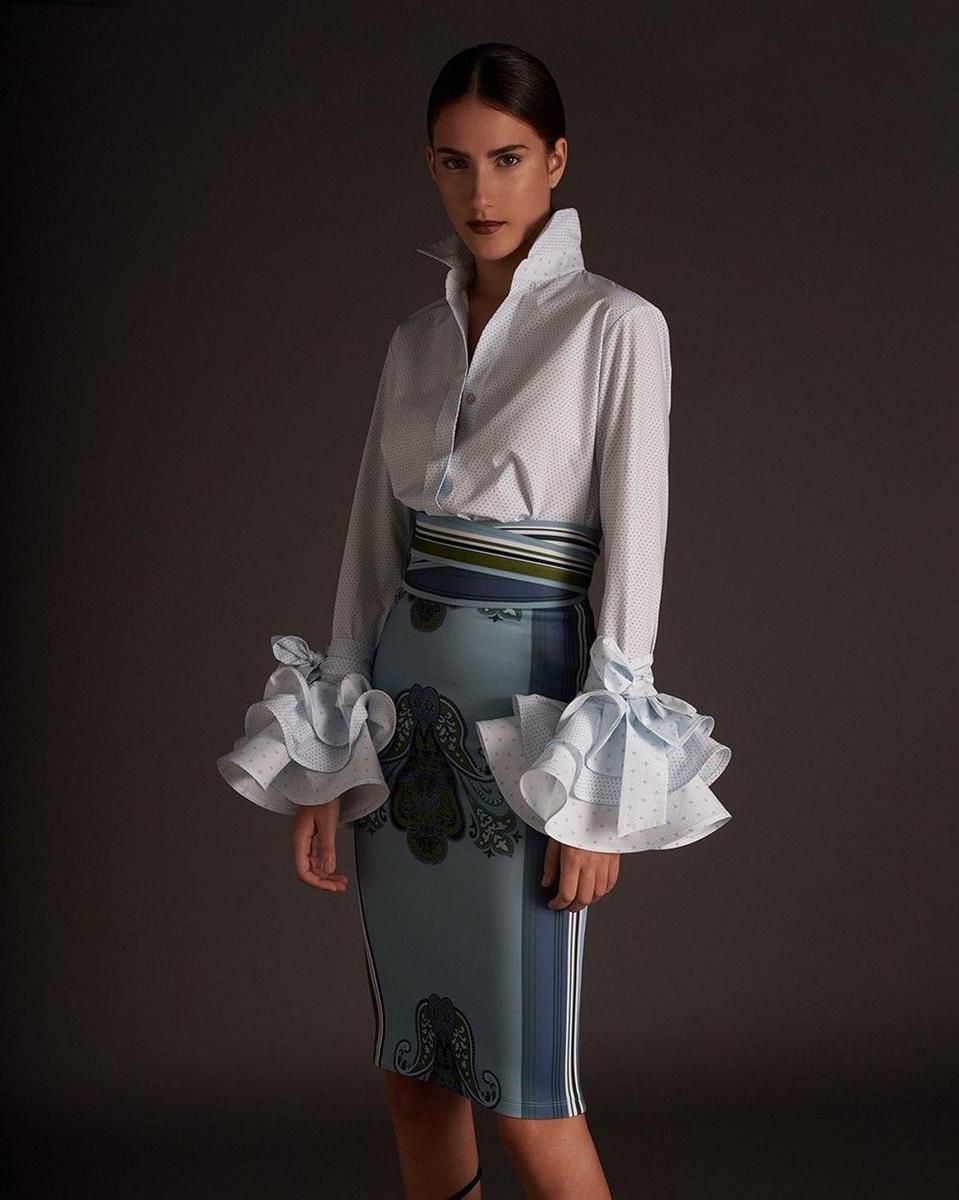 Silvia Tcherassi F/W 2017, falda pañuelo