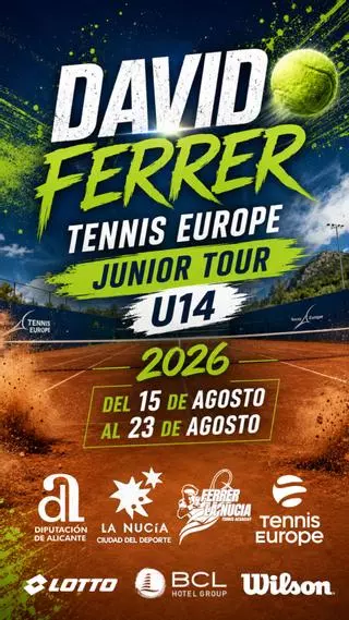 130 tenistas en el Torneo Internacional sub 14 David Ferrer La Nucía 2026
