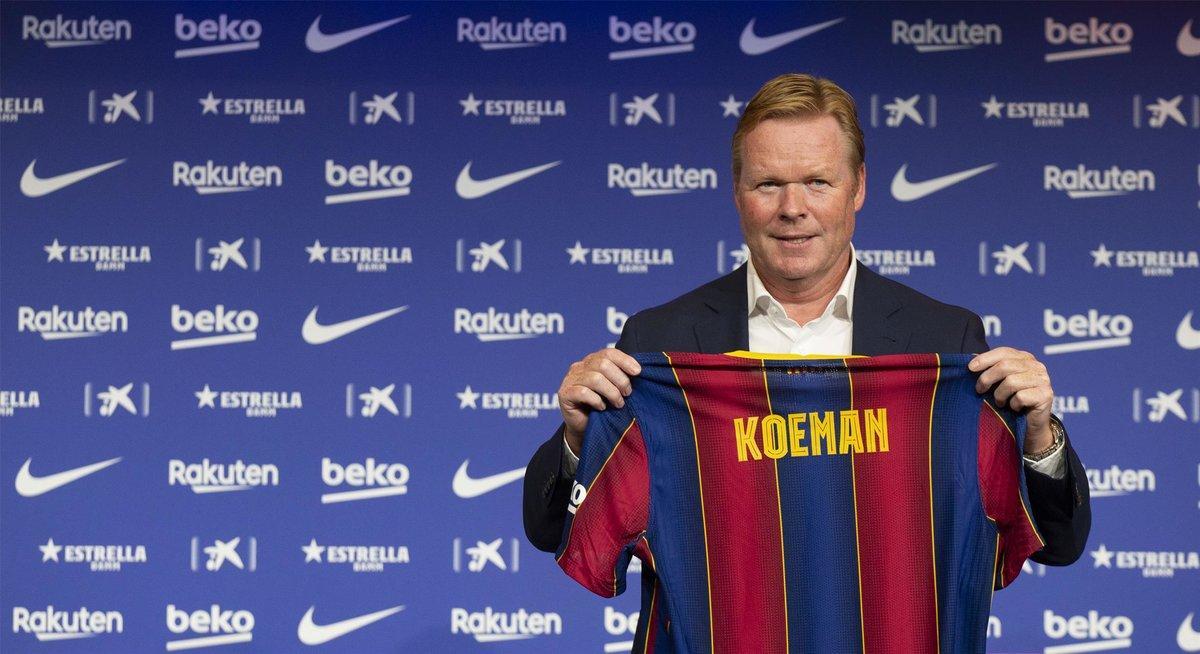 Las imágenes de la presentación de Ronald Koeman
