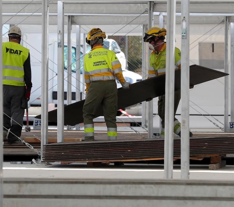 Así avanzan las obras del hospital de campaña