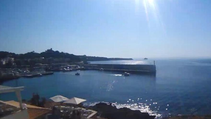 Cala Ratjada am Samstagmorgen, aufgenommen von unserer Livecam.