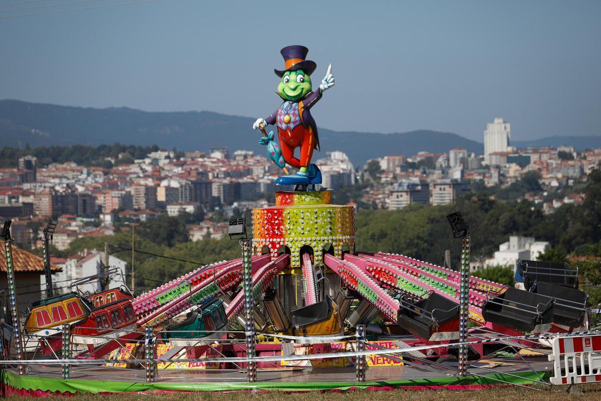 El «saltamontes» donde ocurrió el siniestro mortal que le costó la vida a Iván Castaño Hervella.