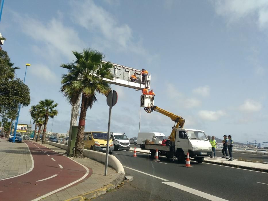 Instalación de un nuevo radar en la Avenida Marítima