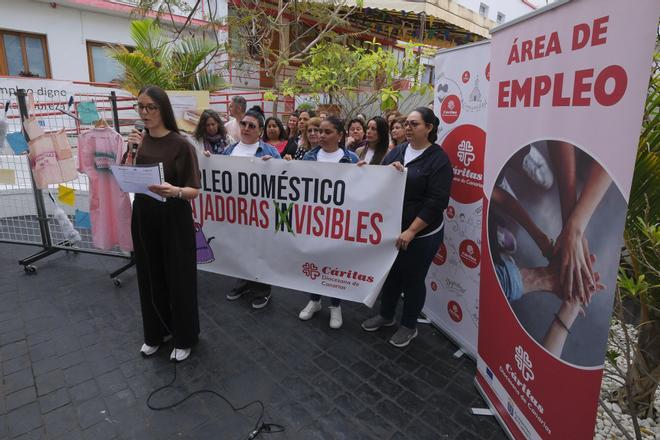 Acto de Cáritas Diocesana en Las Palmas de Gran Canaria por el Día Internacional de Trabajadoras del Hogar