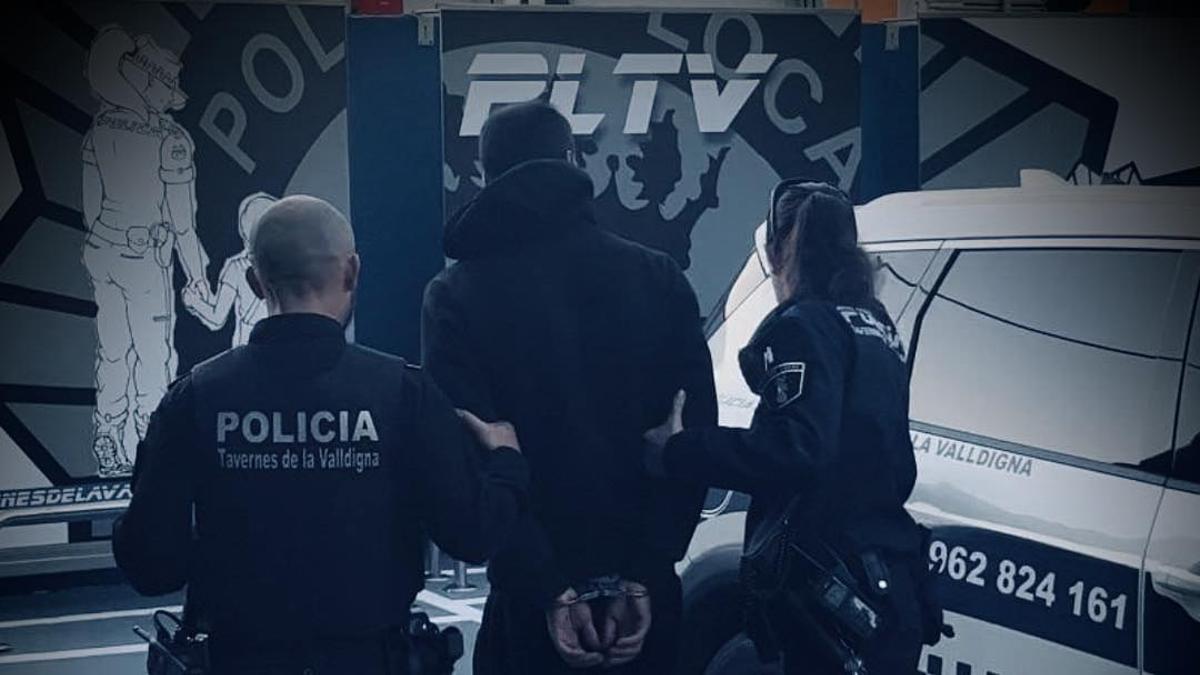 Una actuación de la Policía Local de Tavernes de la Valldigna