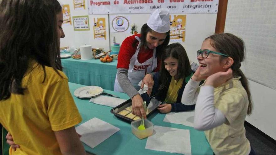 Un taller de cocina en Expourense. // Jesús Regal