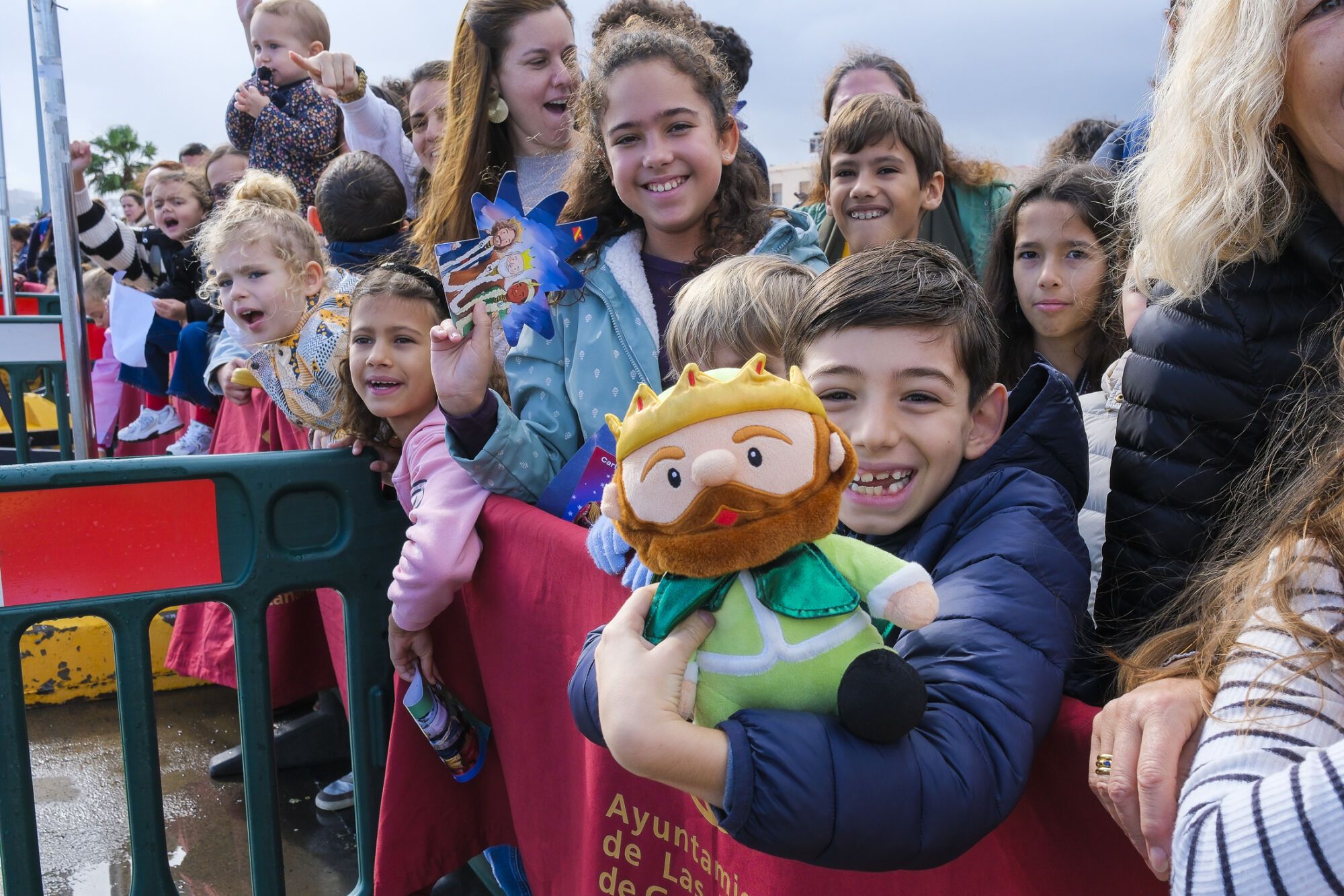 Llegada de los Reyes Magos, en la Base Naval 