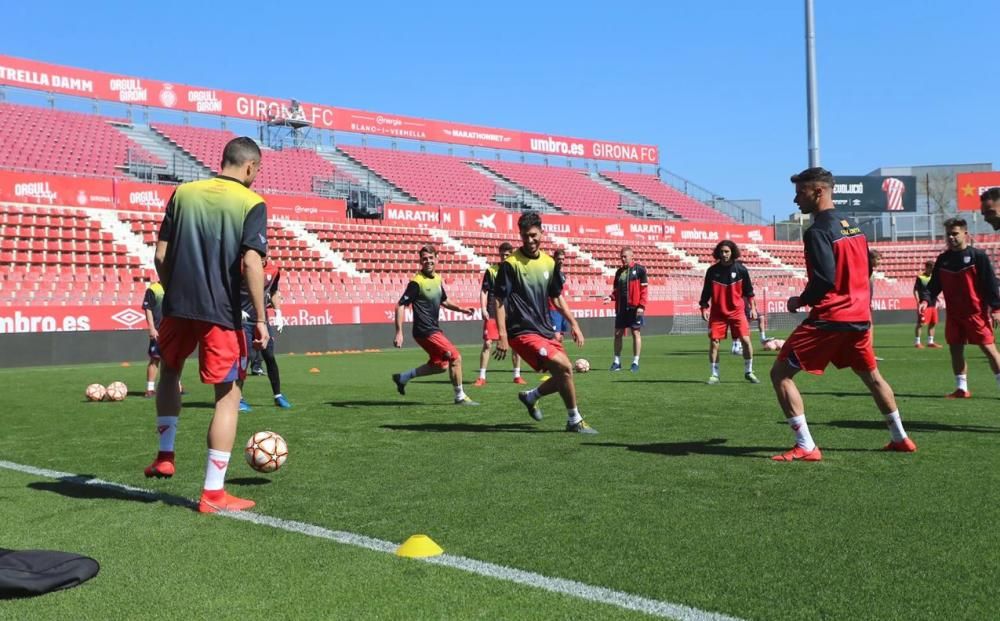 La selecció catalana s''entrena a Montilivi abans del Catalunya-Veneçuela