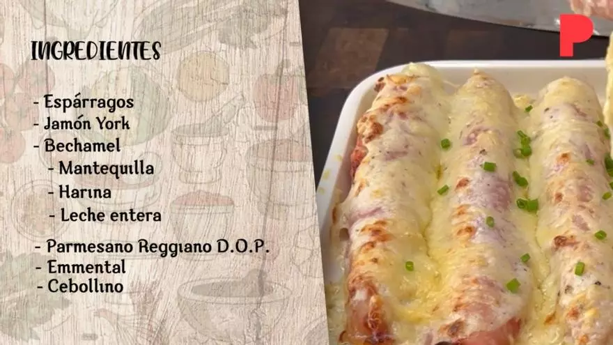 Receta de espárragos con jamón York por Rafuel