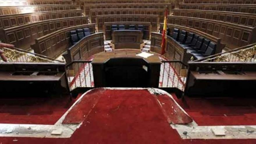 El Congreso se transforma para la coronación de Felipe VI