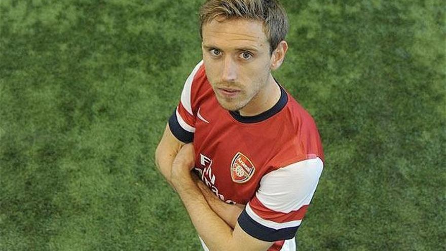 Nacho Monreal, cuando fichó por el Arsenal