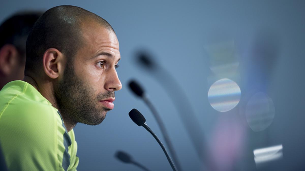 Mascherano: "Si Neymar pretende ser el mejor del mundo, el club ideal es el Barcelona"