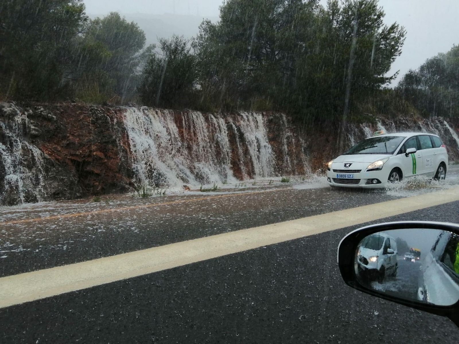 Las fuertes lluvias dejan ya 36 incidentes en el norte de Mallorca