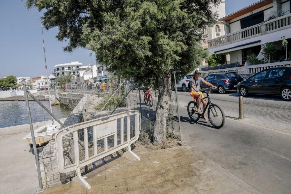 Stadt lässt Promenade an der Cala Gamba reparieren