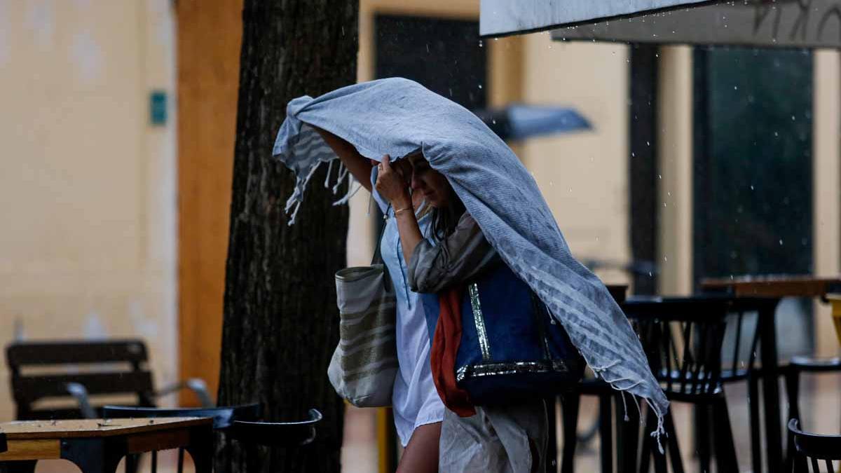 Imágenes de la lluvia torrencial en Ibiza y Formentera