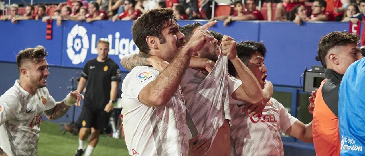 Abdón, emocionado, tras el final del partido.